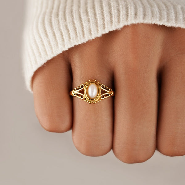 Vintage-Perlenring „Royal“
